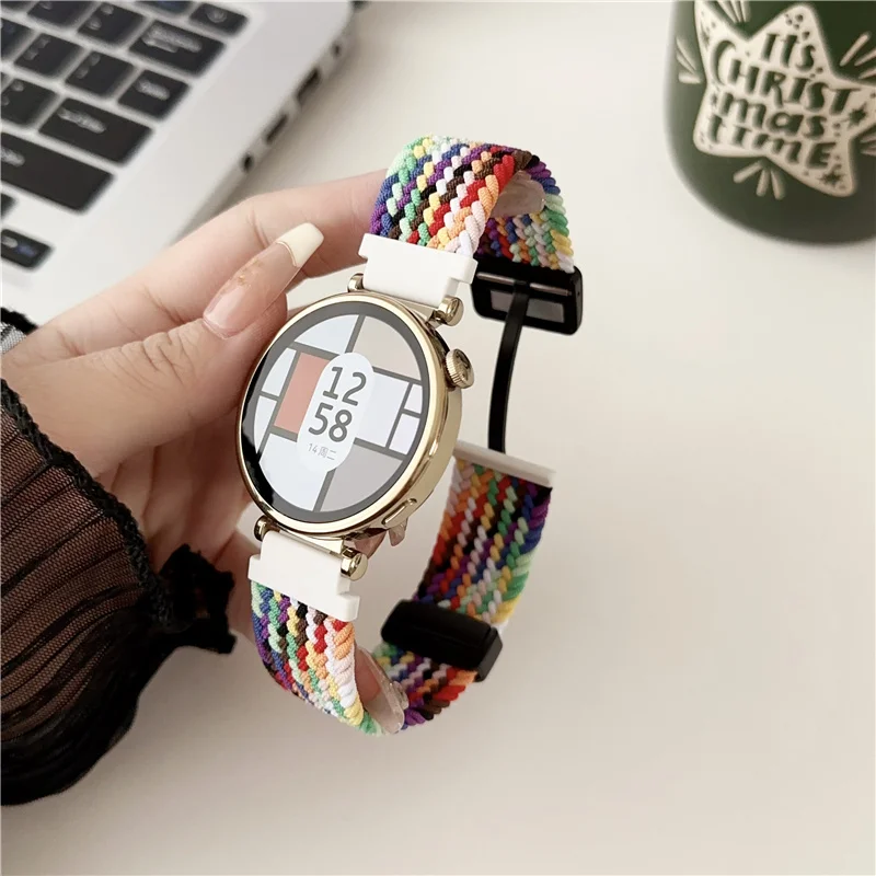 Nylon Magnetic Watchband for GT4 Mini 18mm Band Wristband Bracelet for HUAWEI Watch GT4 18 mm High Quality Watch Strap for 18mm