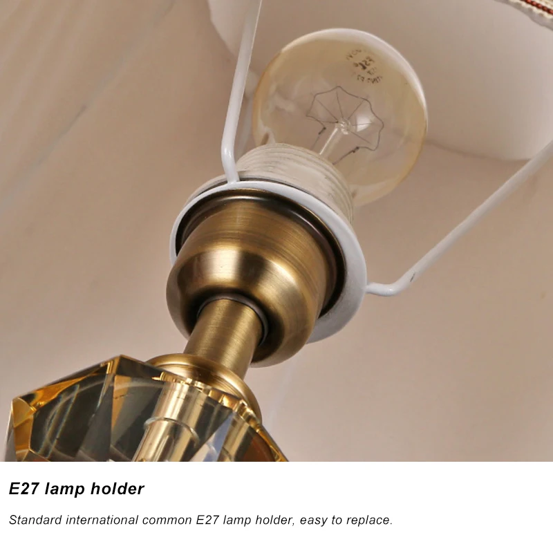 تصميم حديث جديد لتزيين غرفة النوم الداخلية مصباح أرضي كريستالي للفندق