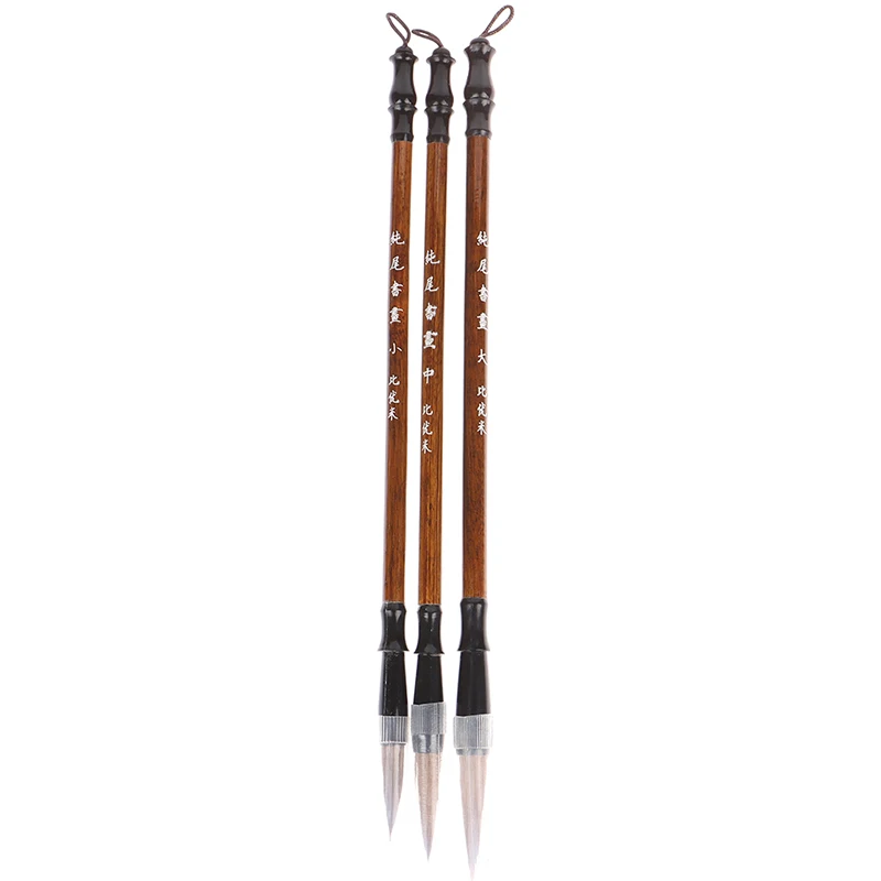 3pcs/lot Excellent Quality Chinese Calligraphy Brushes Pen For Writing Brush