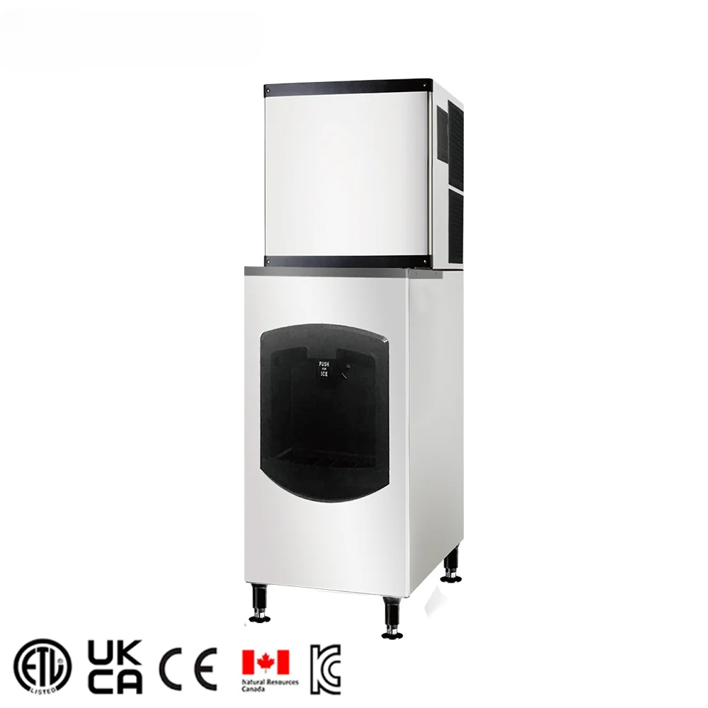 RTS Factory Supply 160kg&190kg/24h Commercial Cube Ice Dispenser Ice Making Machine