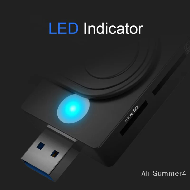 UTHAI X02 USB SIM Smart Card Reader für Bankkarte CAC ID SIM SD TF/Micro SD