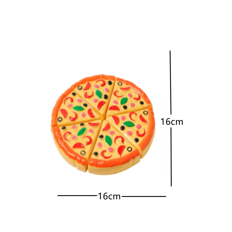 Giocattolo da taglio per pizza per bambini Simulazione Dinette per pizza in plastica Giocattolo per bambini Cucina Giochi di finzione Cucina di cibo Giocattoli da cucina per ragazze Bambini