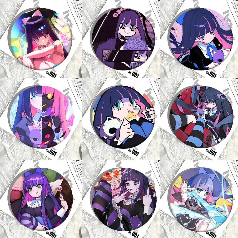 Anime Characters Anarchy Stocking Round Badge Creative Brooch Clothing Backpack Accessories Lapel Pin