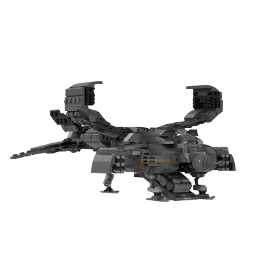 

Gobricks MOC UD-4L Dropship Landing Type Micro Aliens Series PART I Model Aliens Building Block Set Toys For Gift Collect