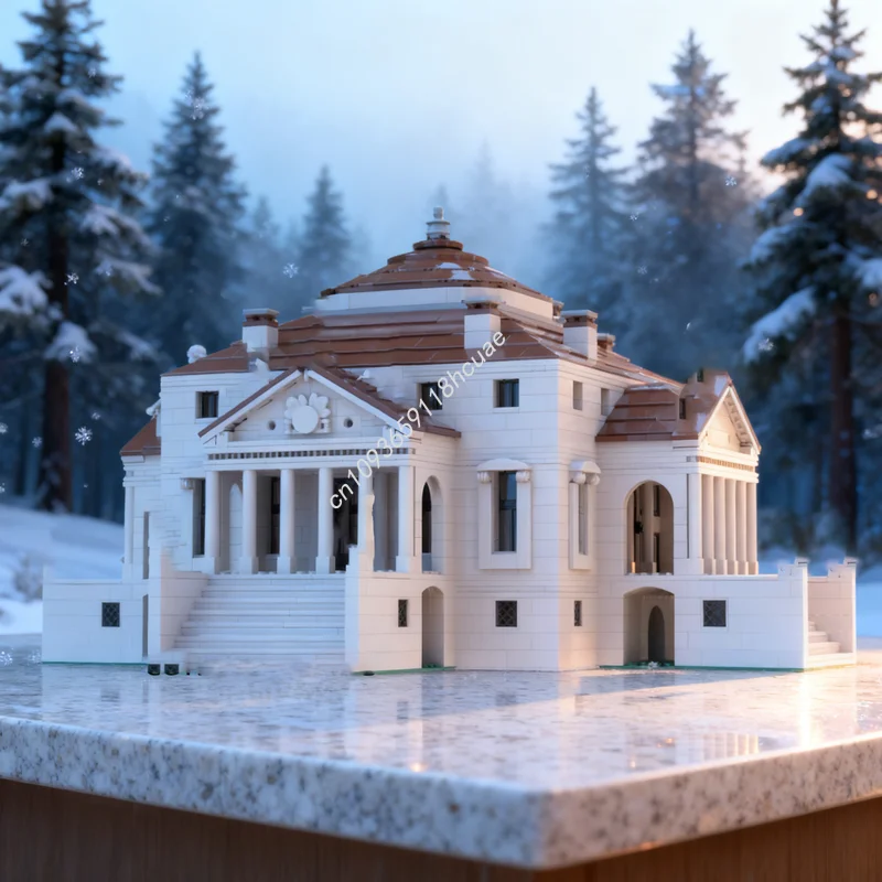 

3669pcs MOC Villa La Rotonda Almerico Capra Modular Streetscape Model Building Blocks Construction Christmas Gifts Toy Brick