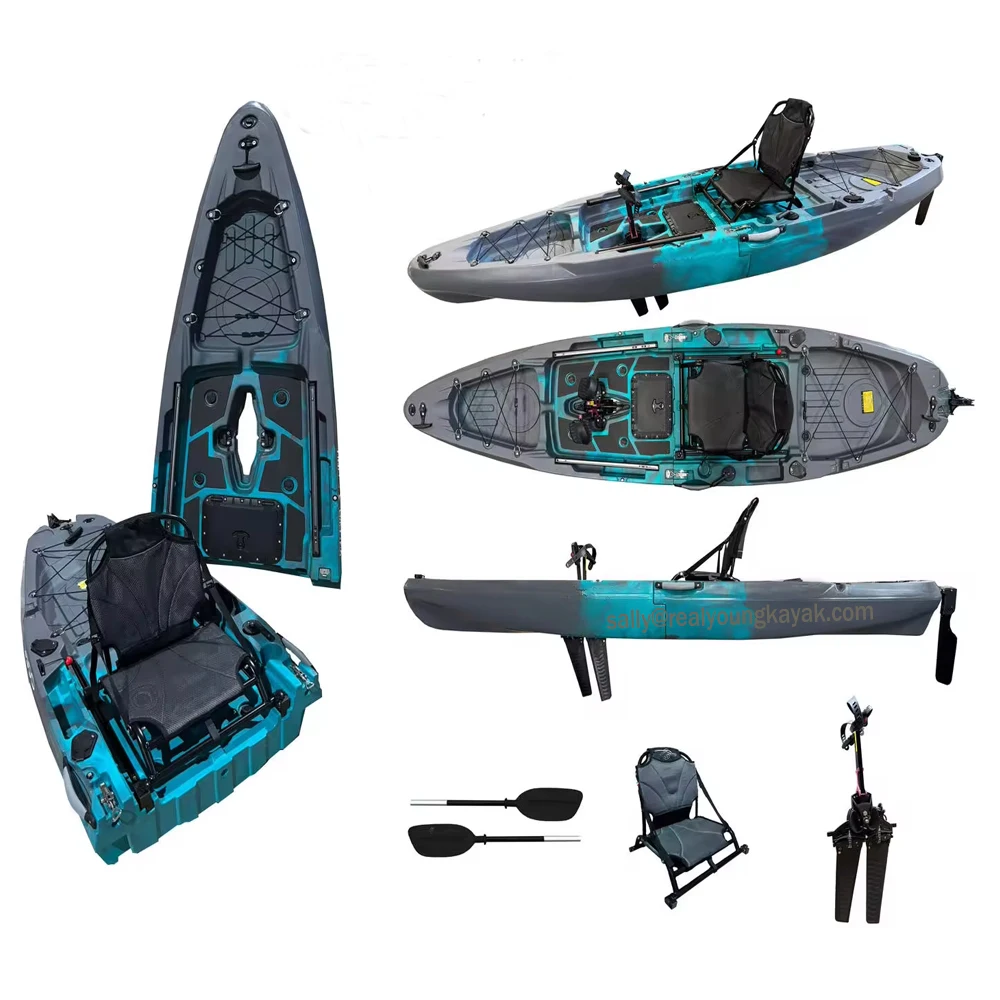 

2025 2 секции 1 весло один большой емкости одиночный рыболовный каяк 11 футов новый дизайн каяк/каяк цена скидка