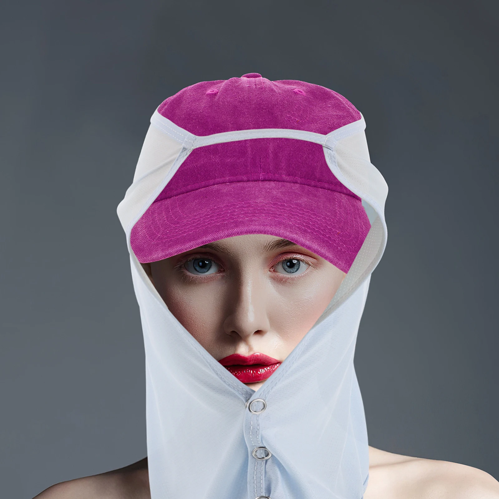 

Sunshade Gauze Sunscreen Curtain Visor Gaiter Golf Protection Neck Cool UV Polyester Spandex Headwear breathable mesh