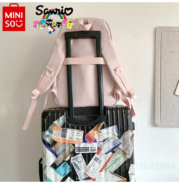 Miniso Sanrio New Women's Backpack Fashionable High Quality Girl Backpack Cartoon Small Fresh Large Capacity Student Backpack