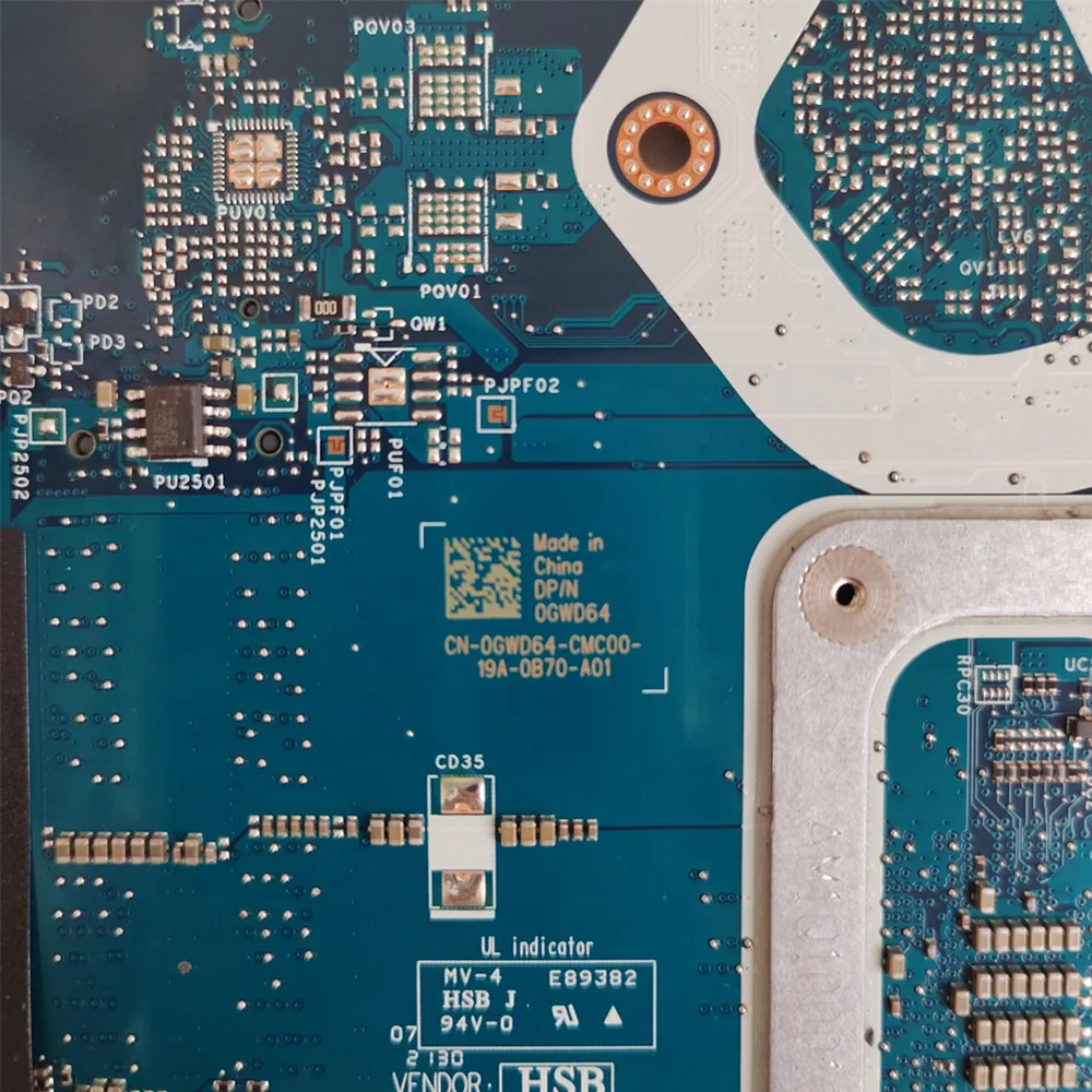 LA-K001P For Dell Inspiron 3505 Motherboard CPU R3 R5 R7 CN-0GWD64 GWD64 DRFWY 0DRFWY 100% Test OK