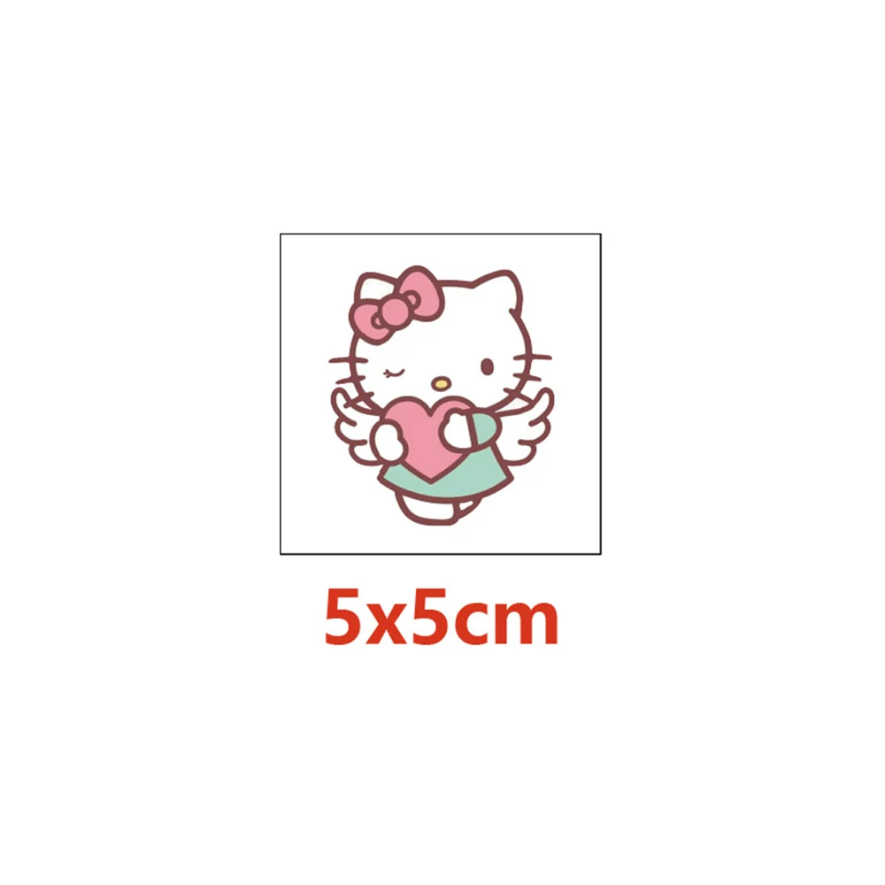 38pcs Aesthetic Cartoon Hello Kitty Waterproof Temporary Tattoo Stickers Cute Girls Anime Decal Arm Body Art Fake Tattoo Sticker