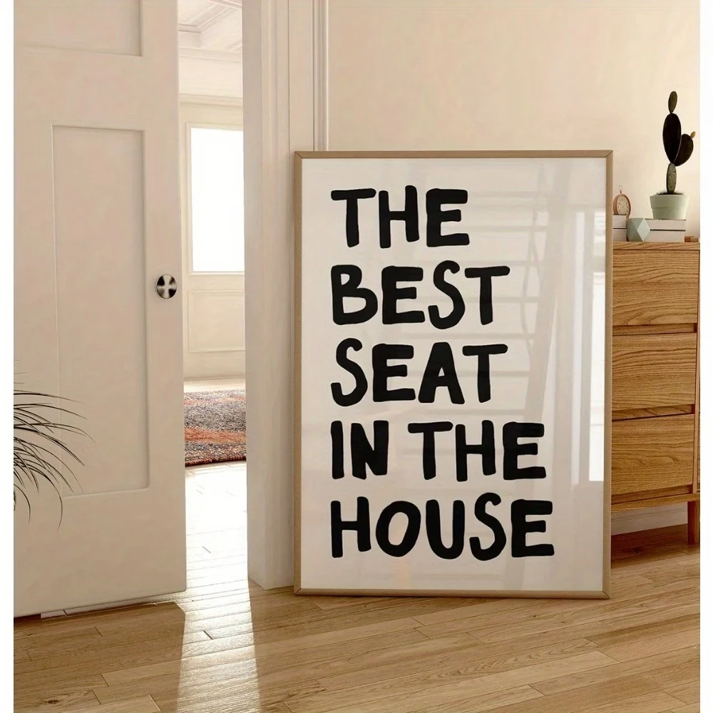 Toilet Quote Best Seat In The House Wall Art Prints Canvas Painting Poster Picture For Bathroom Toilet Home Decor Gift