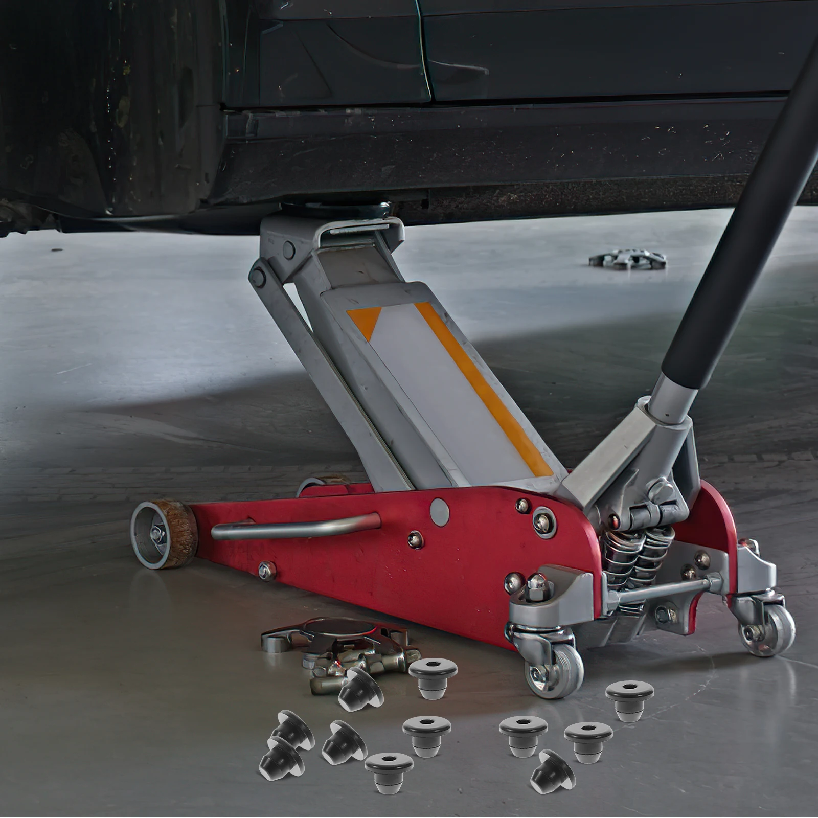 

20Pcs Jack Plug Rubber Oil Filler Plug Easy Install Floor Jack Parts Durable Hydraulic Bung Rubber Oil Filler Plugs