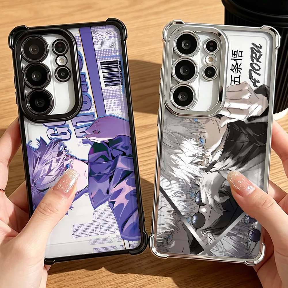 Luxury Boy Jujutsu Kaisen Phone Case Anti-Drop Funda For Samsung Galaxy S26 S25 S24 S23 S22 S21 FE Ultra Plus 5G Soft Cover