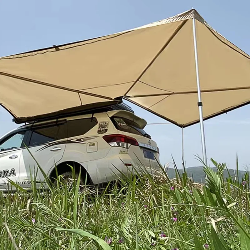 

Горячий продавать оптом/в розницу автомобильный тент 270 градусов открытый кемпинг веерообразный портативный автомобильный боковой тент