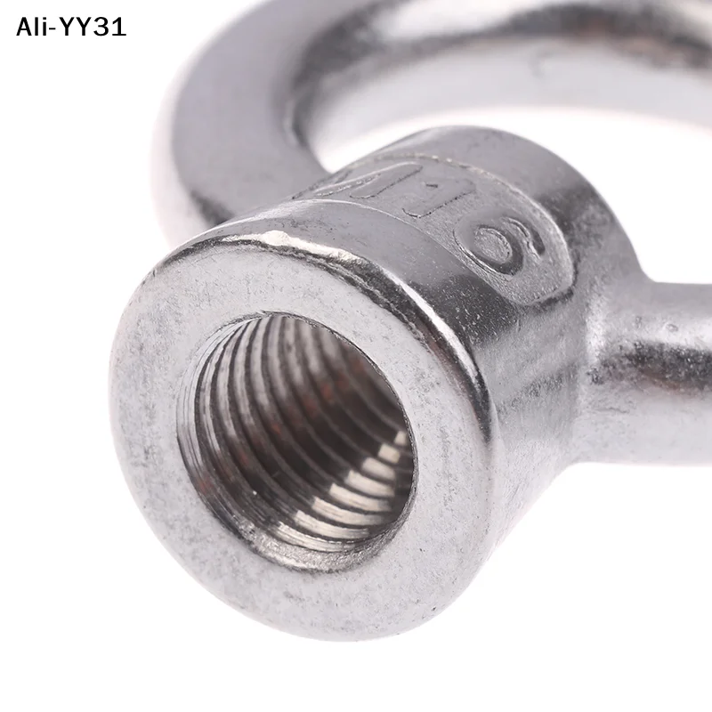 【Y31】1Pc 2025 Stainless Steel 304 Eye Nuts M6 M8 M10 M12 M16 Lifting Rings Marine-Grade Hardware Rigging Hoisting Industrial