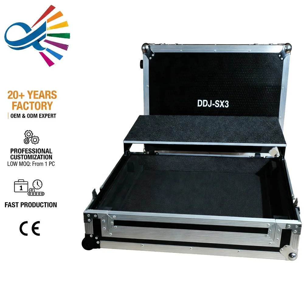 Digital DJ Controller Flight Case Durable Heavy Duty Waterproof EVA Lining Road Box for Professional Live Performance Gear