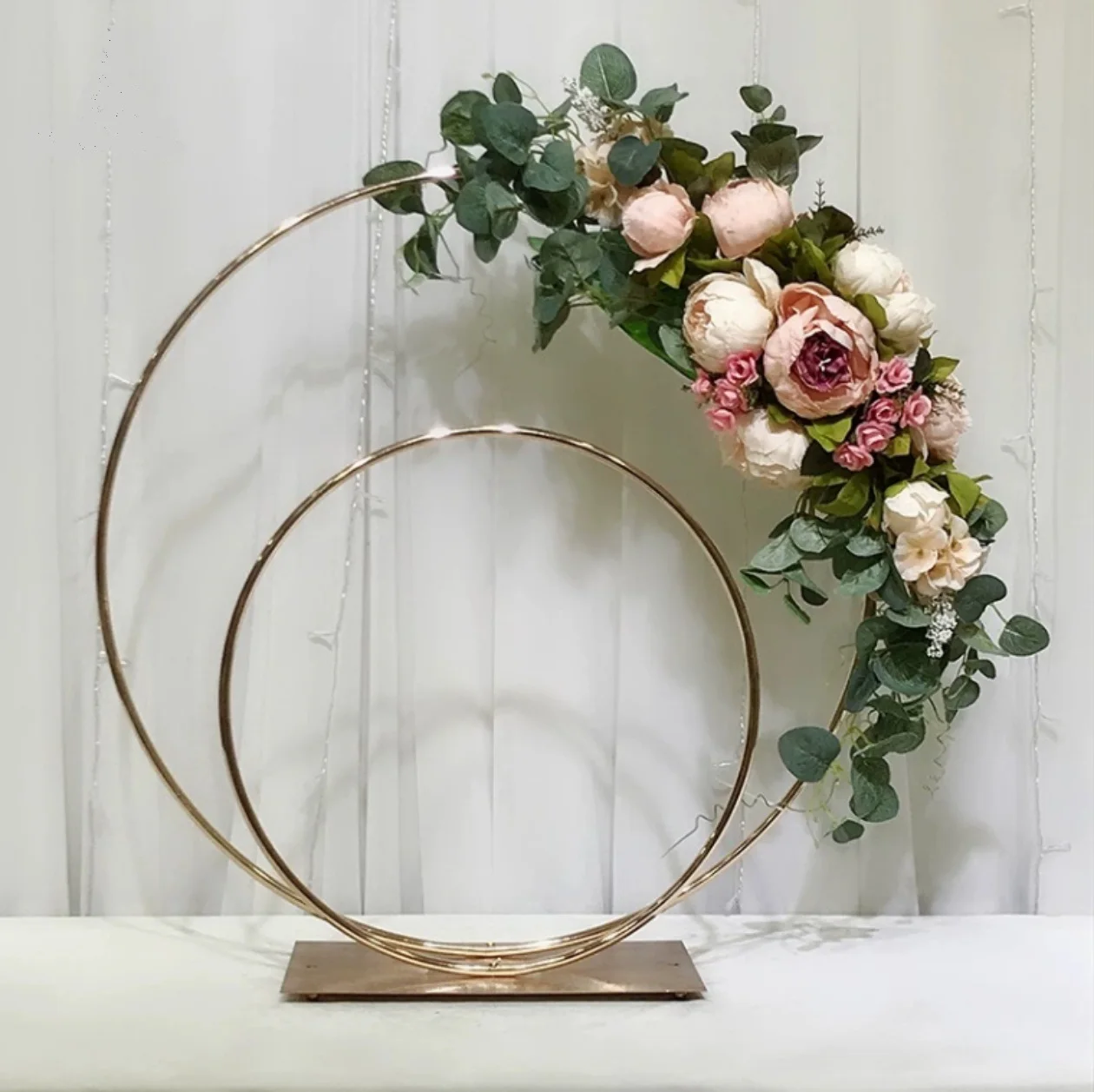 10 PCS Flower Rack Wedding Table Centerpieces Metal Geometric Props Artificial Shelf Road Lead Floral Stand Backdrop Decoration