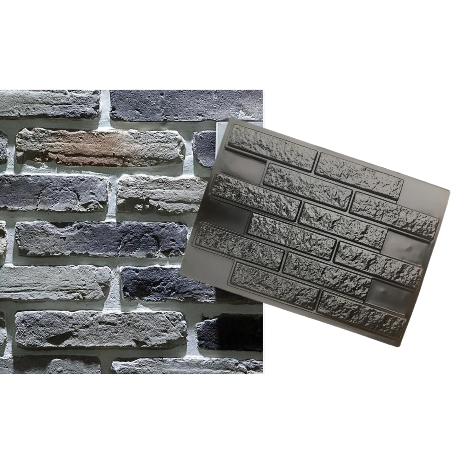 Retro Vertical Concrete Stamps, for Wall Panel , Cement Bricks Maker ,Wall Concrete Plaster