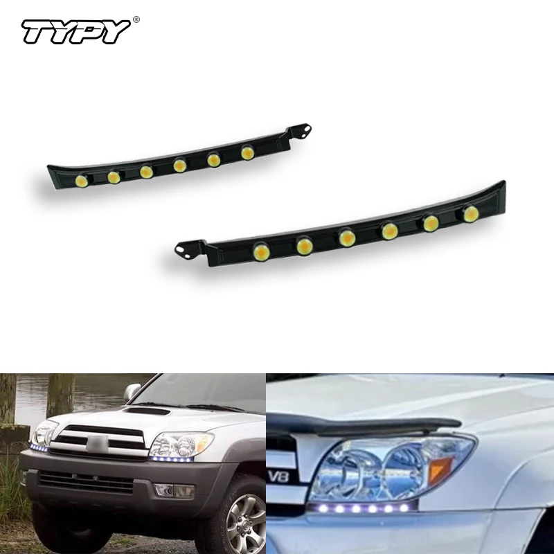 

TYPY Автомобильные светодиодные DRL дневные ходовые огни Turn Singal, 2 цвета для Toyota 4Runner 2003-05