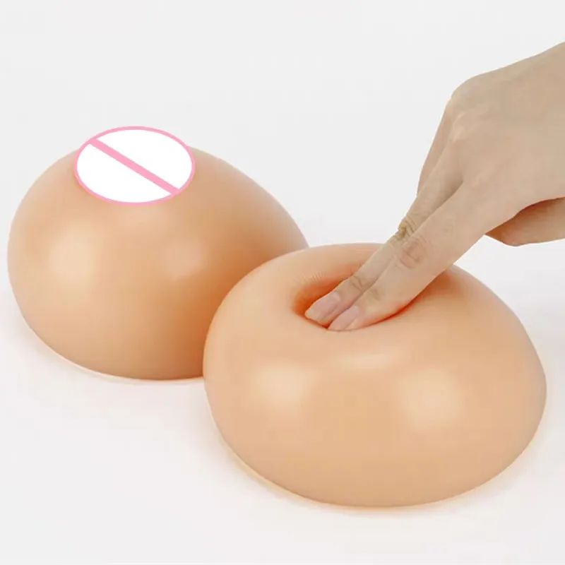 Silicone Adhesive Realistic False Breast Forms Meme Crossdresser Shemale Fake Boobs Tits For Drag Queen