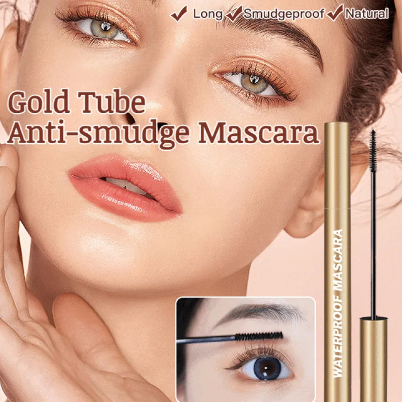 Makeup Goddess Mascara Golden Tube Dazzling Eyelash is not easy to smudge in the presence of water water to hold Nine long curly