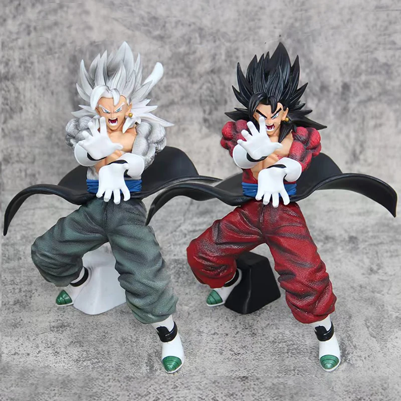 Dragon Ball Handmade WZ Super Four Vegetto Colorful Super Five White Hair Beigit Anime Figure Handmade Model Ornament Gift