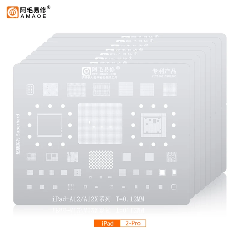 Amaoe BGA Reballing Stencil For Ipad Pro 12.9 10.5 9.7 A14 A9 A10X A12 A12X 2 3 4 5 6 Air Mini M1 M2 A13 CPU Nand Power Audio IC