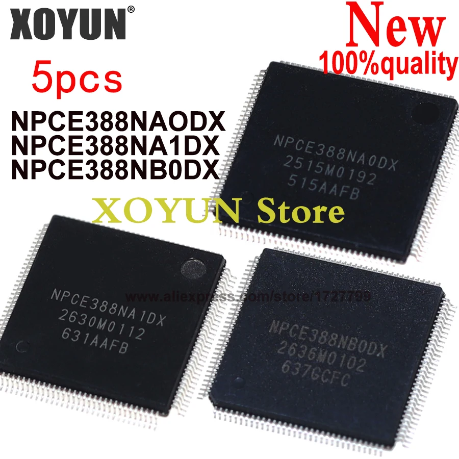 

(5 шт.) 100% новый NPCE388NAODX NPCE388NA0DX NPCE388NBODX NPCE388NA1DX NPCE388NAIDX NPCE388NB0DX QFP-128
