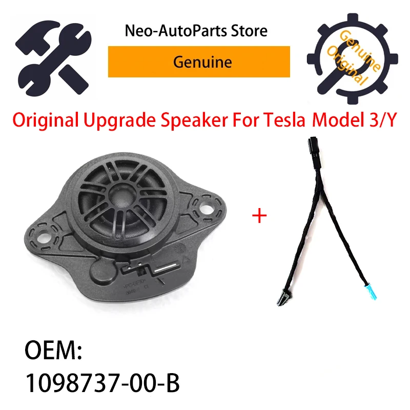 1098737-00-B Original Upgrade Center Dashboard Dash Passive Speaker Tweeter 25MM For Tesla Model 3 Y 2017-2023 OEM 109873700B