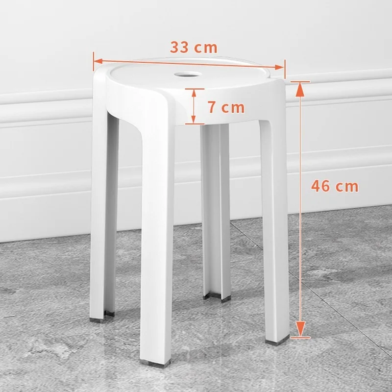 

F303 Plastic stackable dining table stool windmill stool high round stool plastic stool simple chair