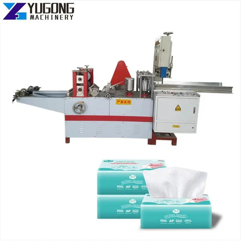 YUGONG High Speed N Fold Hand Towel Tissue Paper Embossing Folding Machine Automatic Napkin Paper Making Machine