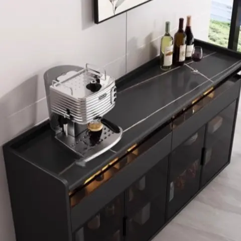 Vardagsrum Glasdörr Tevattenskåp Förvaringsskåp Kökslåda Förvaringsskåp Dekorativa Sovrumsmöbler 8 best sales skåp med glasdörr - №6