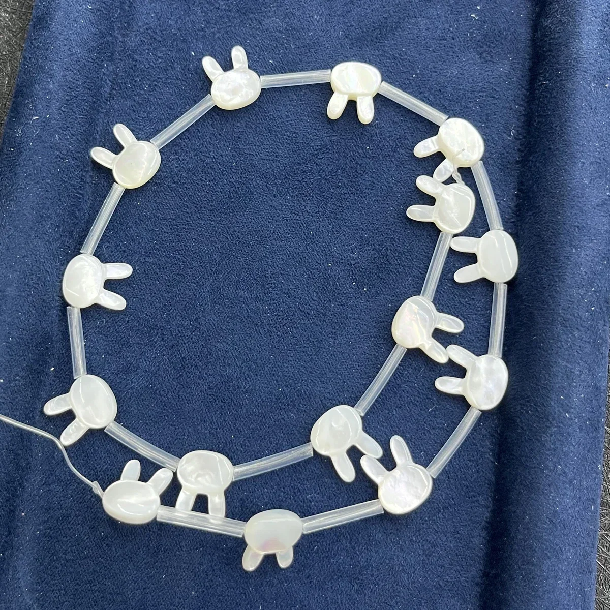 Concha de agua dulce Natural de 10x12mm, agujero Vertical, cuentas de cabeza de conejo, fabricación de joyería, collar, pulsera, pendientes, accesorio de boda