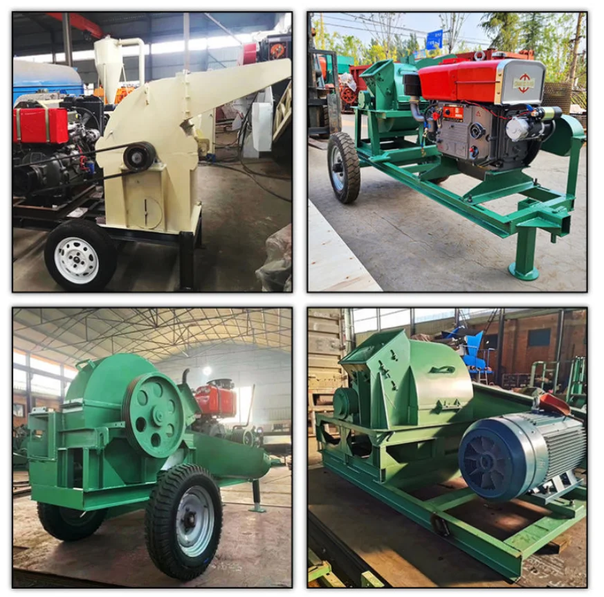 Electric Motor Powered Forestry Machinery Crusher Machine Wood Shredder Coconut Shell Wood Crusher Machine Wood Mill