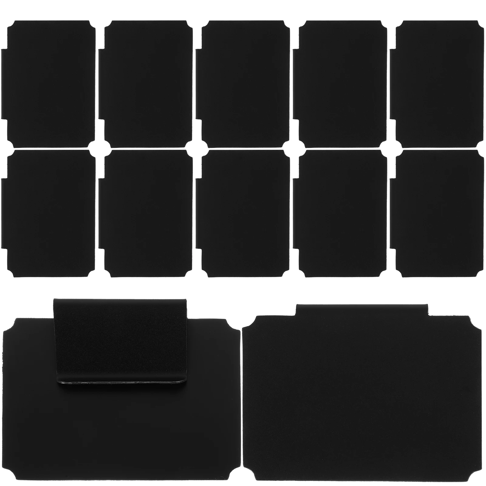 

12pcs Label Clips for Storage Boxes Erasable Tags Basket Pantry Organization Bins Holders Display Stand Lightweight