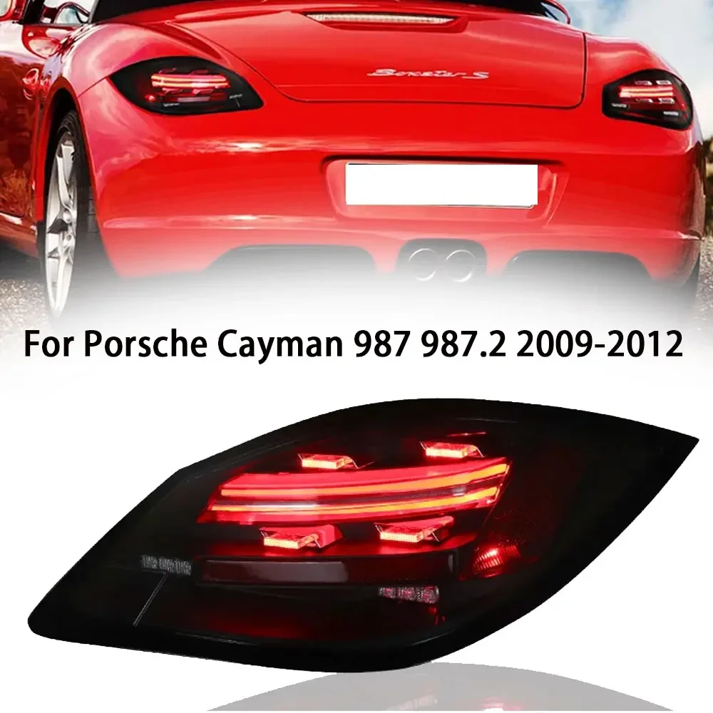 Taillights Styling For Porsche Cayman 987 987.2 2009-2012 Hatchback Tail Light LED DRL Running Signal Brake Reversing Parking