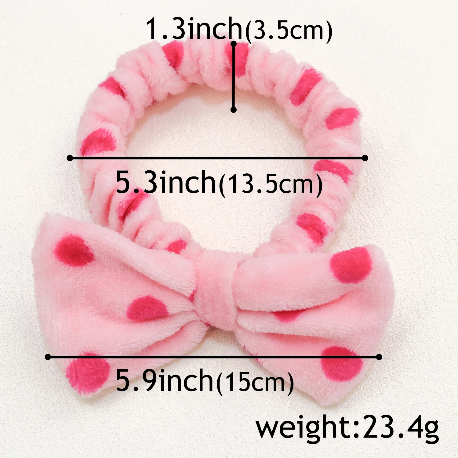 Spa Headband Bow Hair Band for Washing Face Women Skincare Headbands Elastic Makeup Headband Coral Fleece Face Wash Headband