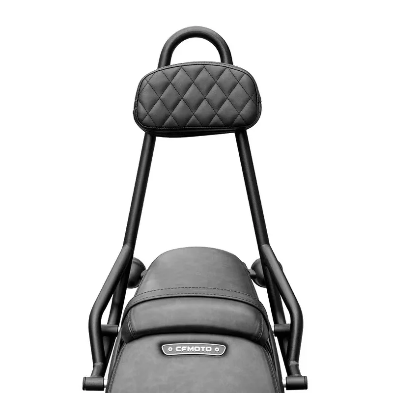 Sedile posteriore per moto Supporto per schienale Sella Cuscino per schienale in pelle Accessori modificati per CFMOTO CLC450 cf450 clc450