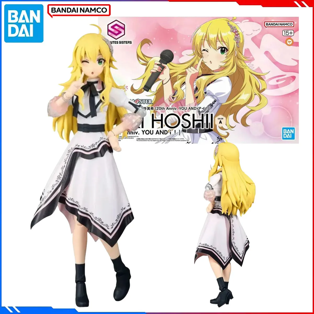 

Genuine Bandai Original THE iDOLM@STER SHINY COLORS Figure Model Kits 30MS Anime Figures Miki Hoshii Action Model Toys Gift Kids