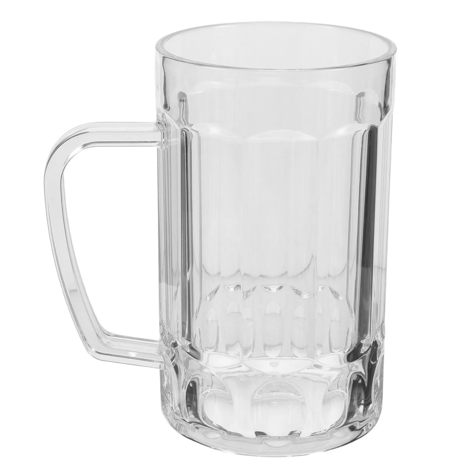Acrylic Beer Cup Household Beer Mug with Handle for Home Bar Restaurant Water Juice Mixed Drink Beverage 540Ml