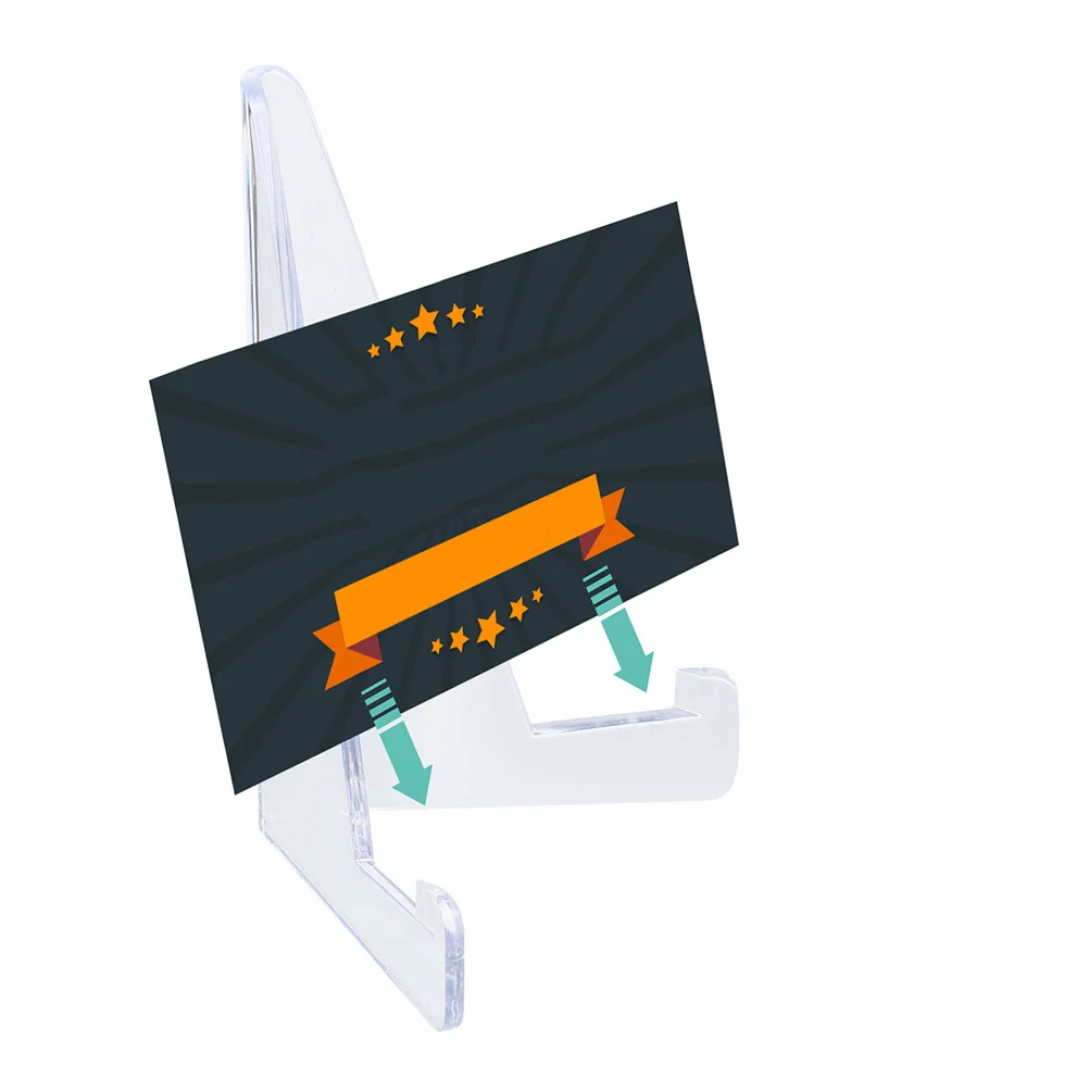 

6Pcs Game Card Stand Clear Mini Easel for Trading Sports Cards Display Shelf Holder Rack Baseball Basketball Football