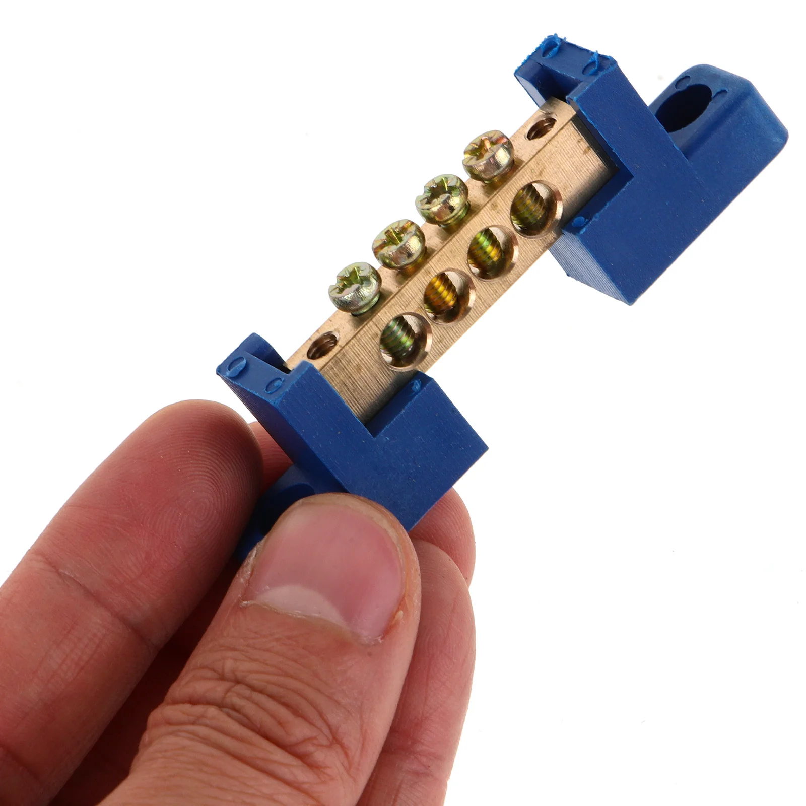 

4pcs Copper Ground Bar Terminal Bus Bar Multi-Hole Distribution Block For Car Boat Panel Marine Trailer Electrical