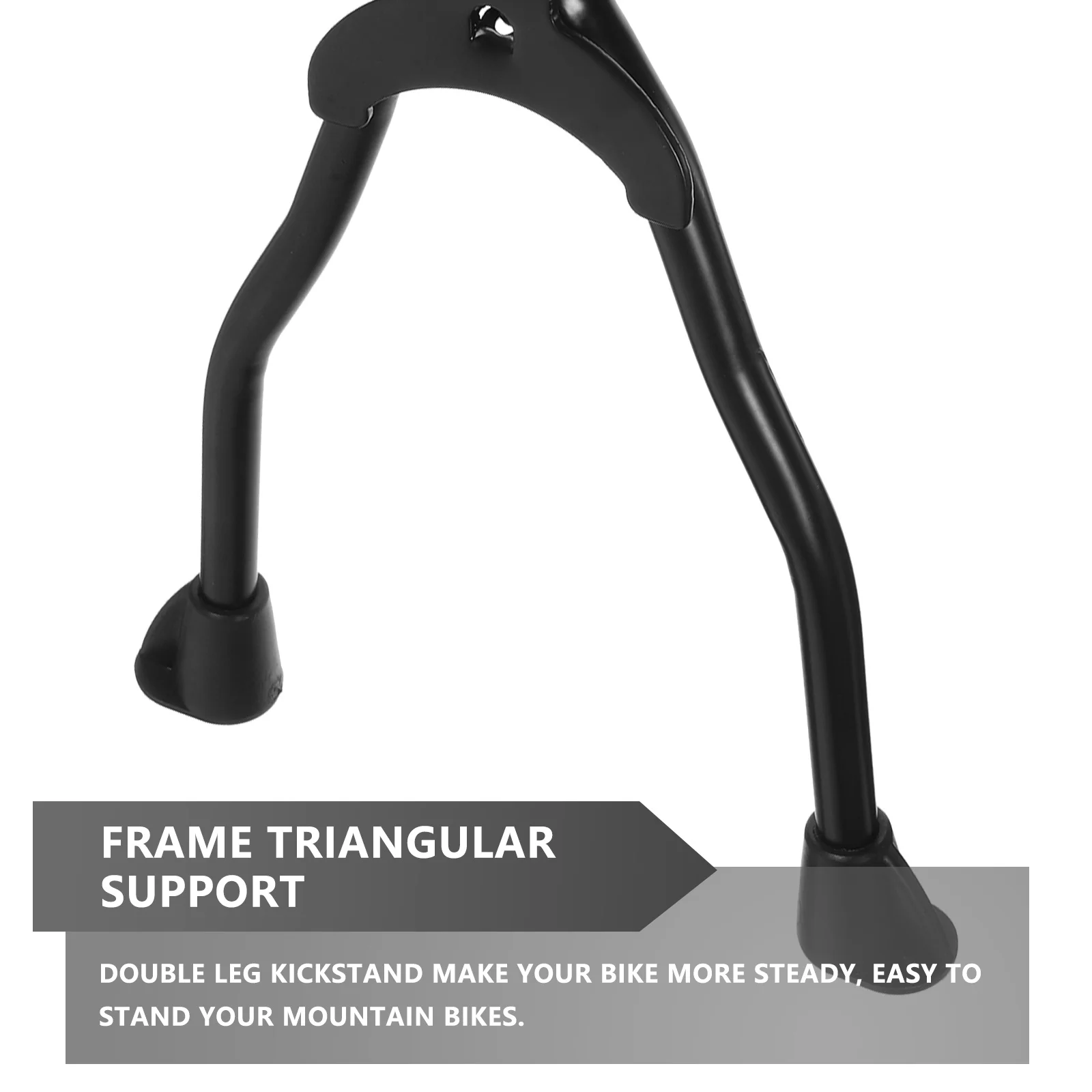 

1Pcs Foldable Double Leg Bike Kickstand Parking Rack Adjustable Mountain Bike Support Holder Black Holder Parking Rack