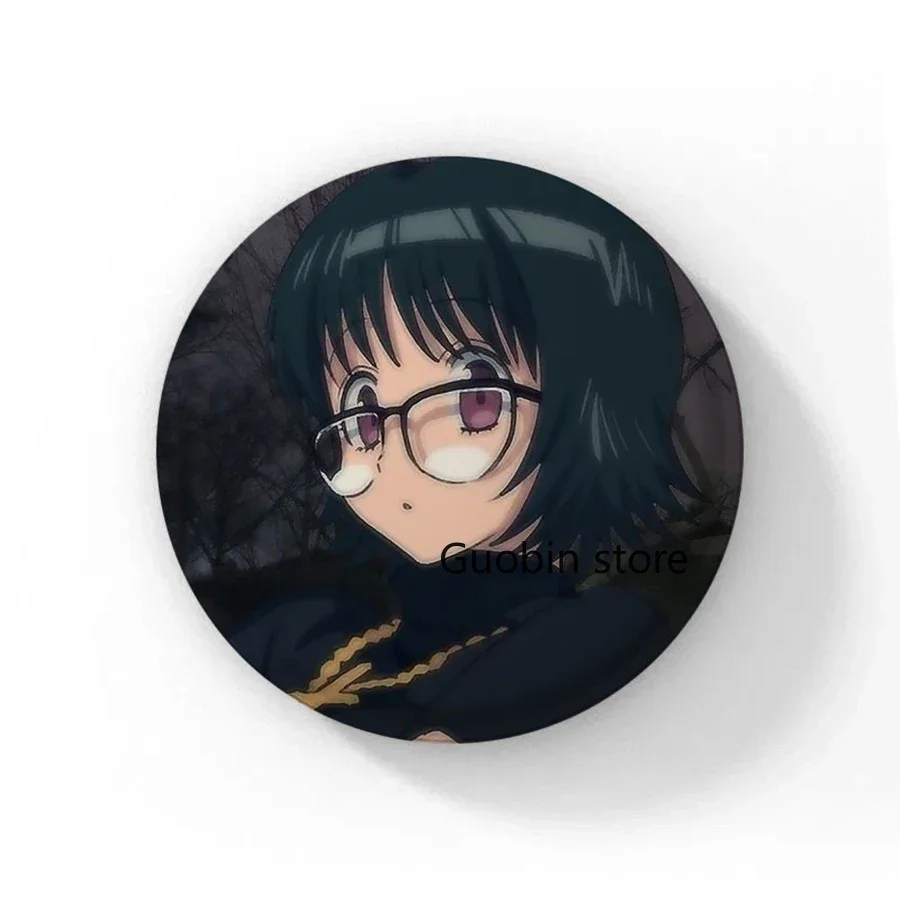 58mm Anime Hunter X Hunter Acrylic Badges Lapel Pin Anime Cartoon Figure Brooches Backpack Clothing Accessories Fans Collection