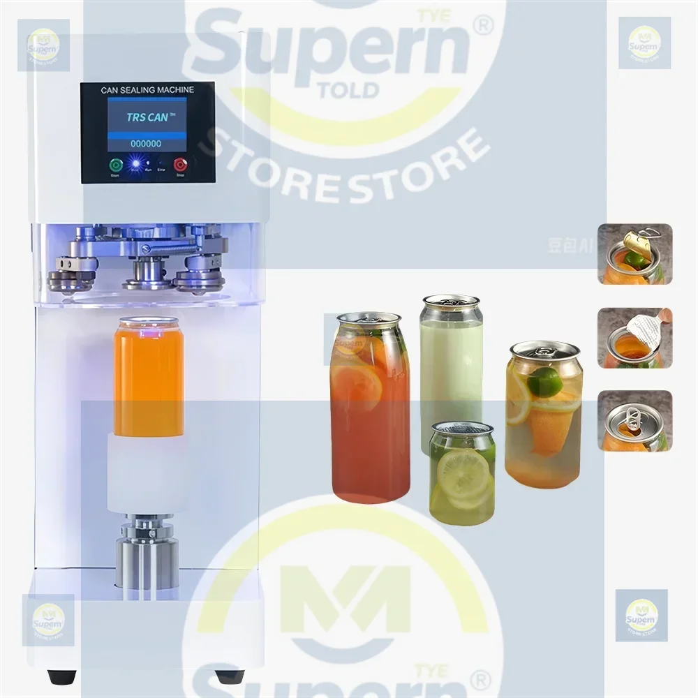 

Intelligent Tin Can Sealing Machine Automatic Rotary 55mm PET Bottle Can Seamer Beer Can Sealer For Food Beverage