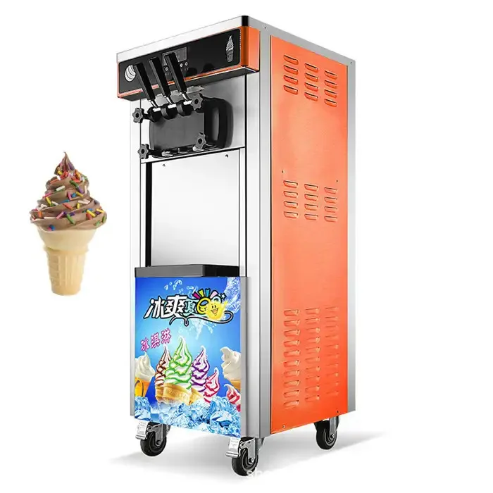

110V ice cream machine, commercial, small, fully automatic, vertical cone ice cream machine