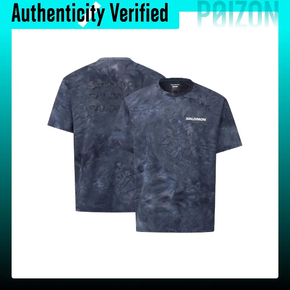 SALOMON Running T-Shirt Unisex Dark Marine Blue LD0088600