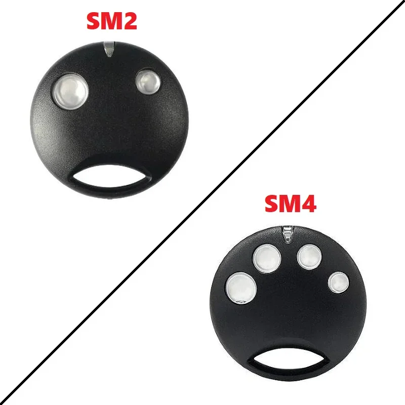 

1-10PCS SMILO SM2 SM4 Remote Control Garage Door Opener 433.92MHz Rolling Code Electric Garage Door Control Keychain 2 Buttons