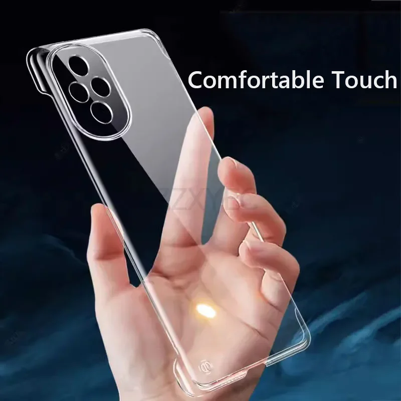 Frameless Slim Clear Hard Back Cover Case On For Honor 200 Pro Honor200 Pro 5G ShockProof Coque Phone Cases