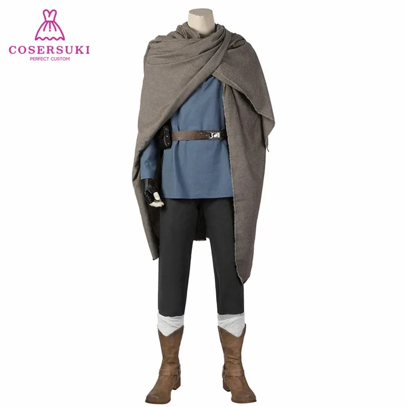 Disfraz de Cosplay del maestro Jedi Obi-Wan Kenobi, traje de Carnaval de Navidad y Halloween